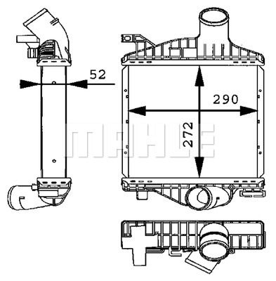 MAHLE tarpinis suslėgto oro aušintuvas, kompresorius CI 88 000P