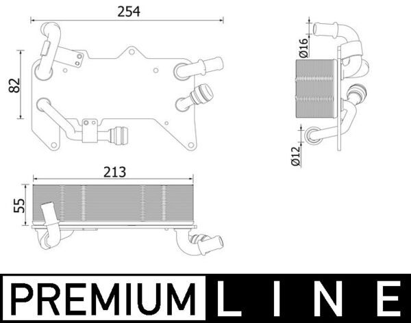 MAHLE alyvos aušintuvas, automatinė transmisija CLC 139 000P