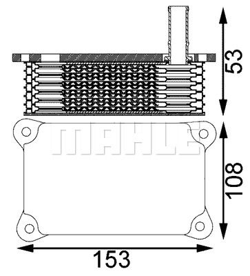 MAHLE масляный радиатор, двигательное масло CLC 201 000S