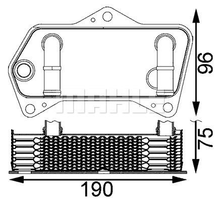 MAHLE alyvos aušintuvas, automatinė transmisija CLC 202 000S