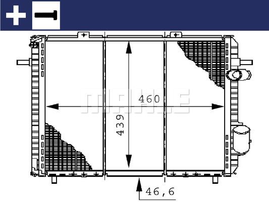 MAHLE radiatorius, variklio aušinimas CR 148 000S