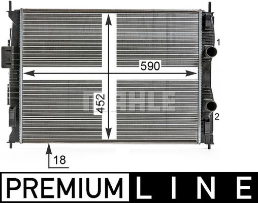 MAHLE radiatorius, variklio aušinimas CR 15 000P