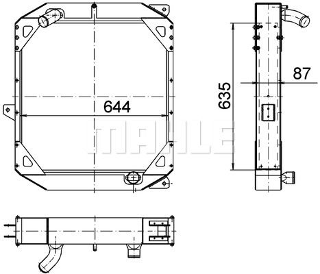 MAHLE Радиатор, охлаждение двигателя CR 1554 000P