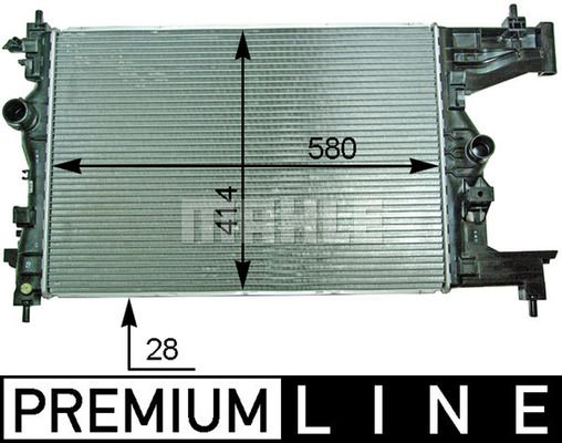 MAHLE radiatorius, variklio aušinimas CR 2114 000P