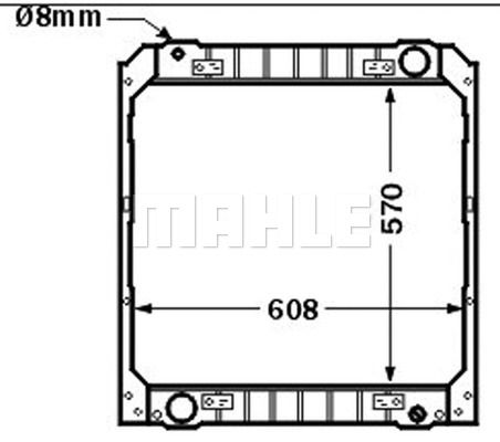 MAHLE Радиатор, охлаждение двигателя CR 502 000P