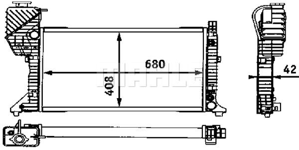 MAHLE Радиатор, охлаждение двигателя CR 683 000S