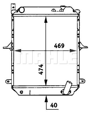 MAHLE radiatorius, variklio aušinimas CR 722 000P