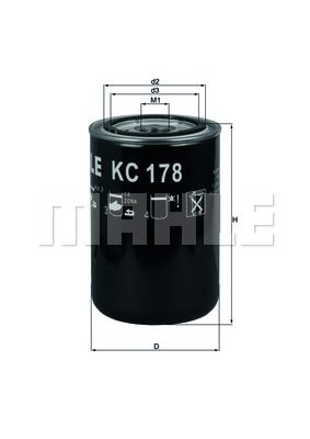 MAHLE kuro filtras KC 178