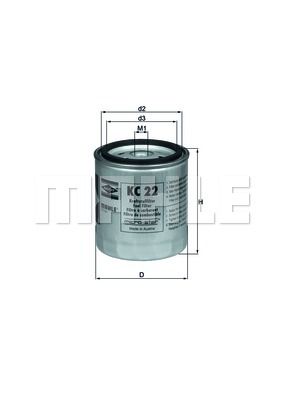 MAHLE kuro filtras KC 22