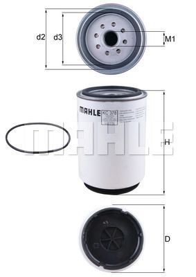 MAHLE Топливный фильтр KC 378D