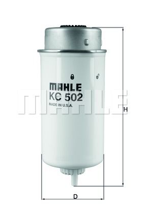 MAHLE Топливный фильтр KC 502