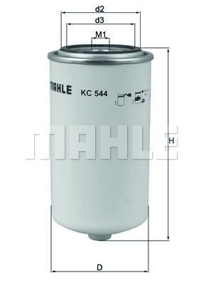 MAHLE Топливный фильтр KC 544