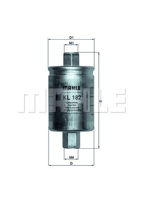 MAHLE Топливный фильтр KL 182