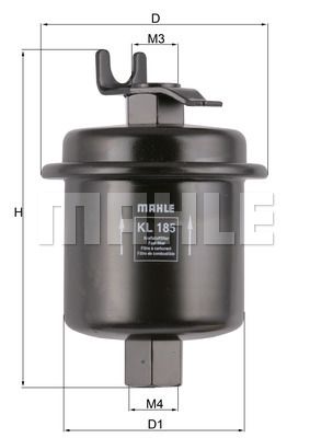 MAHLE Топливный фильтр KL 185