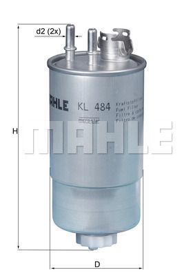 MAHLE Топливный фильтр KL 484