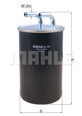 MAHLE Топливный фильтр KL 737