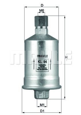 MAHLE Топливный фильтр KL 94