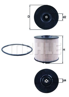 MAHLE Топливный фильтр KX 67/2D