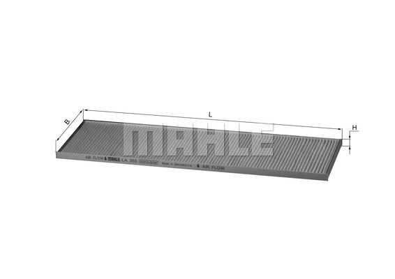 MAHLE filtras, salono oras LA 355