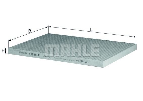 MAHLE filtras, salono oras LAK 36