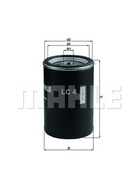 MAHLE Воздушный фильтр, турбокомпрессор LC 4