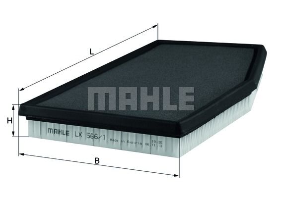 MAHLE Воздушный фильтр LX 566/1