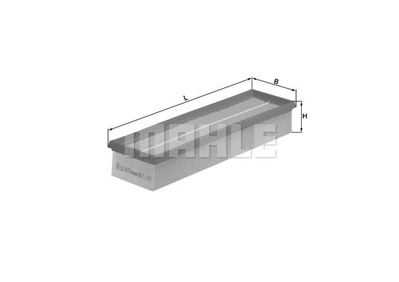 MAHLE Воздушный фильтр LX 617