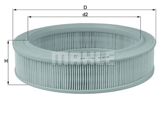 MAHLE Воздушный фильтр LX 81