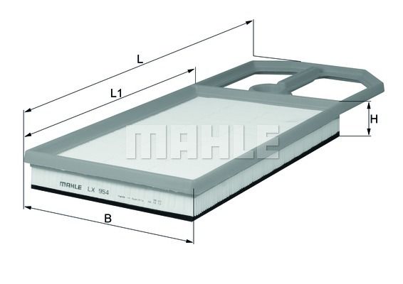 MAHLE oro filtras LX 954