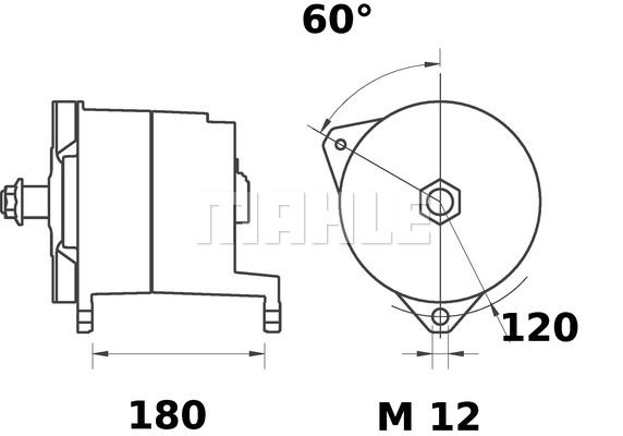 MAHLE kintamosios srovės generatorius MG 247