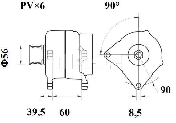 MAHLE Генератор MG 255