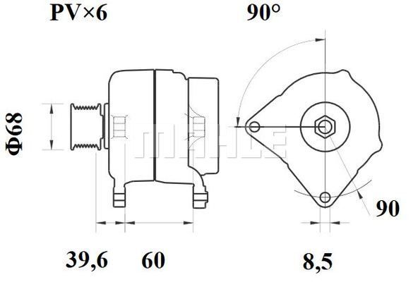 MAHLE Генератор MG 291