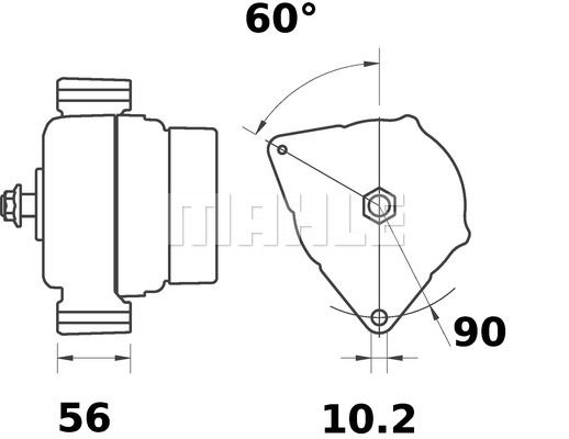 MAHLE kintamosios srovės generatorius MG 329