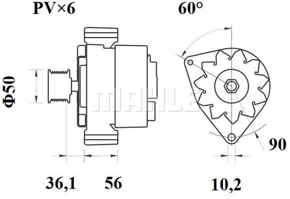 MAHLE Генератор MG 430