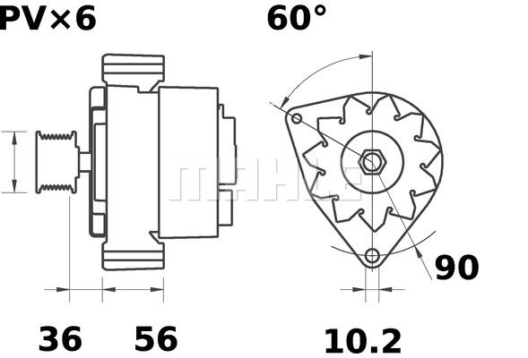 MAHLE Генератор MG 459