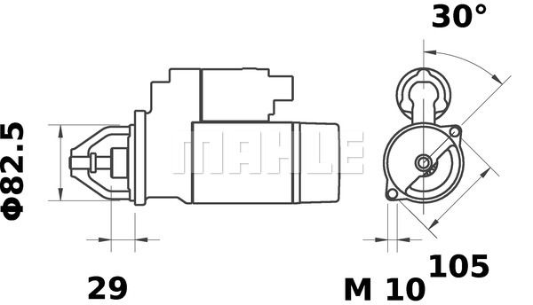 MAHLE Стартер MS 121