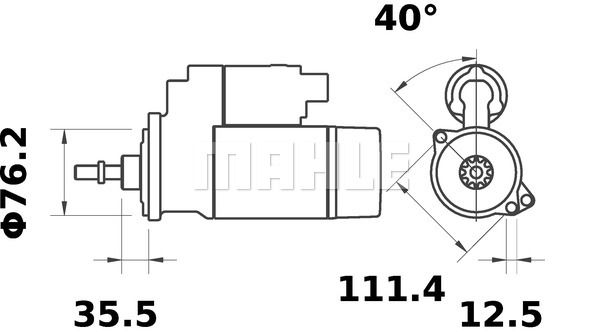 MAHLE Стартер MS 303