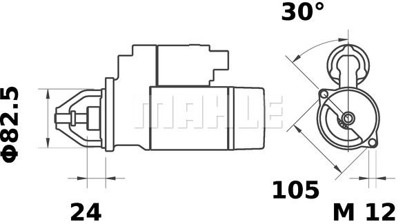 MAHLE starteris MS 323