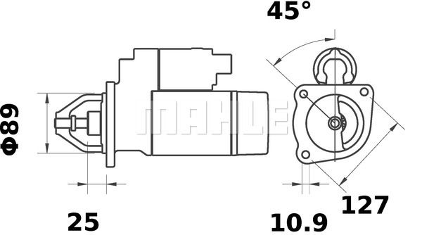 MAHLE starteris MS 331