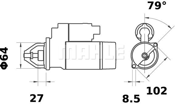 MAHLE Стартер MS 35