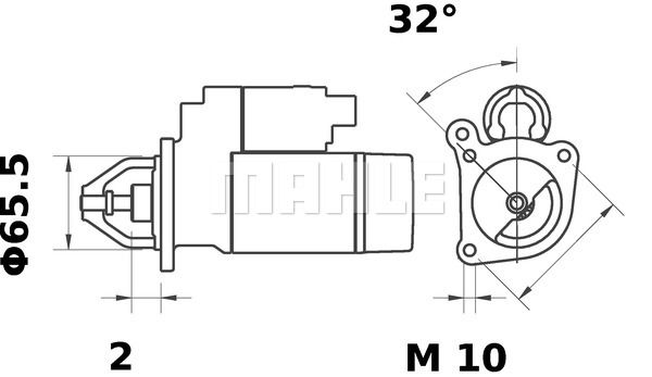 MAHLE starteris MS 375