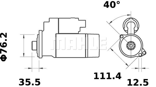 MAHLE starteris MS 381