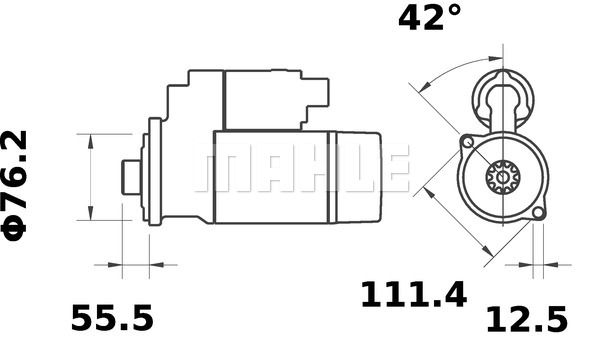 MAHLE Стартер MS 406