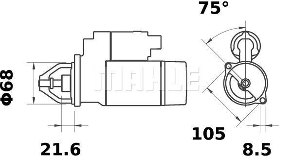 MAHLE Стартер MS 409