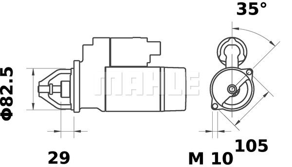 MAHLE Стартер MS 421