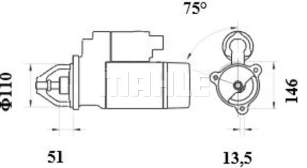 MAHLE Стартер MS 462