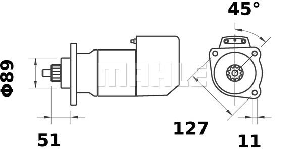 MAHLE Стартер MS 542