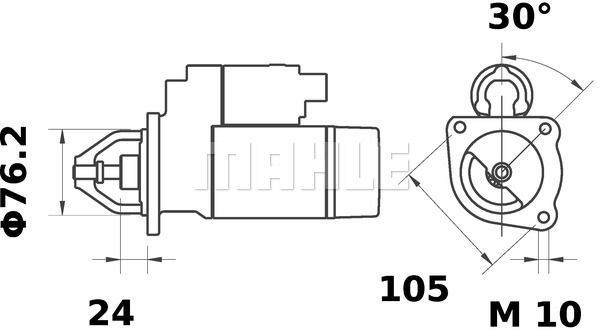 MAHLE Стартер MS 55