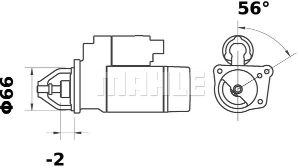 MAHLE starteris MS 9