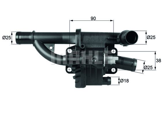 MAHLE Термостат, охлаждающая жидкость TH 40 83